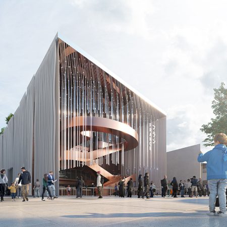 Render del France Pavilion (Osaka 2025)